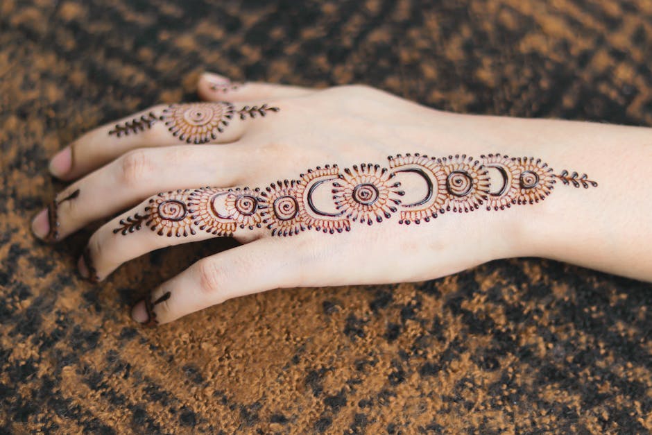 Henna-Farbe Trocknungsdauer